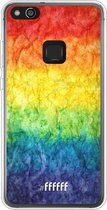 Huawei P10 Lite Hoesje Transparant TPU Case - Rainbow Veins #ffffff