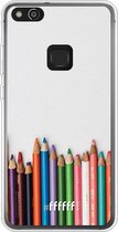 Huawei P10 Lite Hoesje Transparant TPU Case - Pencils #ffffff