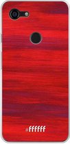 Google Pixel 3 XL Hoesje Transparant TPU Case - Scarlet Canvas #ffffff