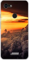 Google Pixel 3 XL Hoesje Transparant TPU Case - Sea of Clouds #ffffff