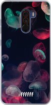 Xiaomi Pocophone F1 Hoesje Transparant TPU Case - Jellyfish Bloom #ffffff