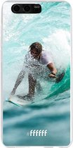 Honor 9 Hoesje Transparant TPU Case - Boy Surfing #ffffff