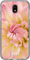 Samsung Galaxy J7 (2017) Hoesje Transparant TPU Case - Pink Petals #ffffff