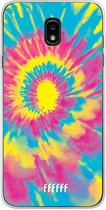 Samsung Galaxy J7 (2018) Hoesje Transparant TPU Case - Psychedelic Tie Dye #ffffff