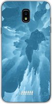 Samsung Galaxy J7 (2018) Hoesje Transparant TPU Case - Ice Stalactite #ffffff