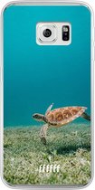 Samsung Galaxy S6 Edge Hoesje Transparant TPU Case - Turtle #ffffff