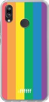Huawei P20 Lite (2018) Hoesje Transparant TPU Case - #LGBT #ffffff