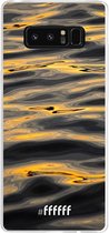 Samsung Galaxy Note 8 Hoesje Transparant TPU Case - Water Waves #ffffff