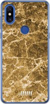 Xiaomi Mi Mix 3 Hoesje Transparant TPU Case - Gold Marble #ffffff