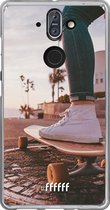 Nokia 8 Sirocco Hoesje Transparant TPU Case - Skateboarding #ffffff