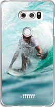 LG V30 (2017) Hoesje Transparant TPU Case - Boy Surfing #ffffff