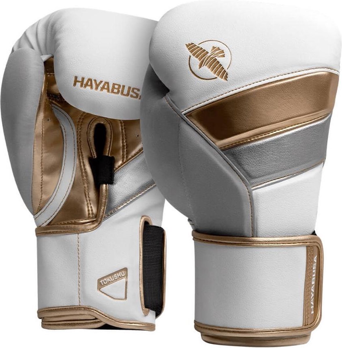 Hayabusa T3 Bokshandschoenen - Wit / Goud 16 oz