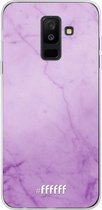 Samsung Galaxy A6 Plus (2018) Hoesje Transparant TPU Case - Lilac Marble #ffffff