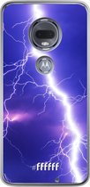 Motorola Moto G7 Hoesje Transparant TPU Case - Thunderbolt #ffffff