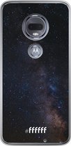 Motorola Moto G7 Hoesje Transparant TPU Case - Dark Space #ffffff