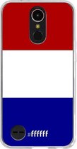 LG K10 (2017) Hoesje Transparant TPU Case - Nederlandse vlag #ffffff