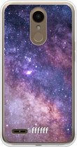LG K10 (2018) Hoesje Transparant TPU Case - Galaxy Stars #ffffff