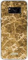 Samsung Galaxy S8 Plus Hoesje Transparant TPU Case - Gold Marble #ffffff