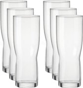 6x Speciaal bierglazen/pint glazen transparant 420 ml Pilsner