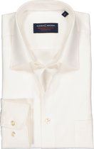 CASA MODA comfort fit overhemd - mouwlengte 72 cm - beige - Strijkvrij - Boordmaat: 41
