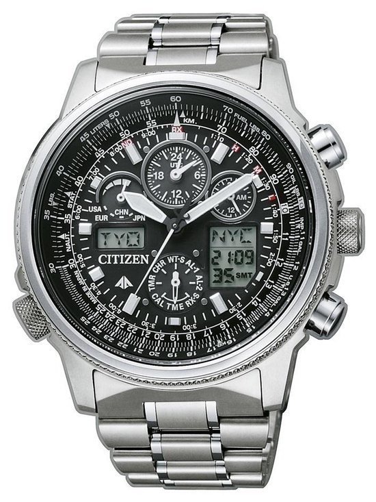 Citizen Promaster Super Pilot - Horloge - Titanium - Zilverkleurig / Zwart  - Solar... | bol.com