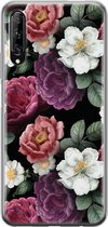 Huawei P Smart Pro hoesje - Flowers - Soft Case Telefoonhoesje - Bloemen - Multi