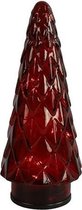 Cf Label Tafellamp Mosse Led 10 X 10 X 24 Cm Glas Rood