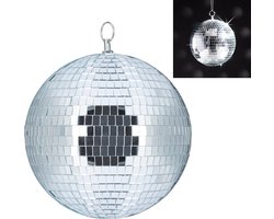discobal - Ø 20 cm - om op te hangen - voor plafond - grote spiegelbol - feest decoratie