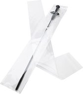 Plastic Zakken 10,8x74cm Transparant en Hersluitbaar (100 stuks) | Plastic zak
