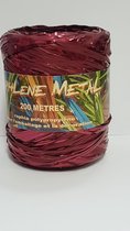 Krullint Raffia Metaal Bordeaux200 meter (1 rol)