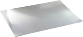 Metallic foliekarton. A2 420x600 mm.  280 gr. zilver. 10vellen