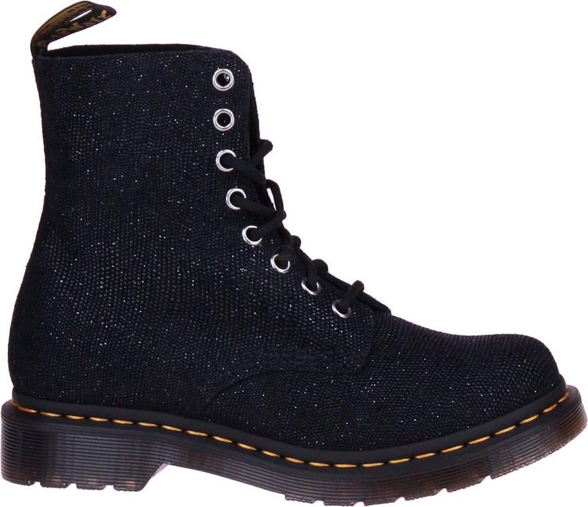 zwarte glitter dokter martens