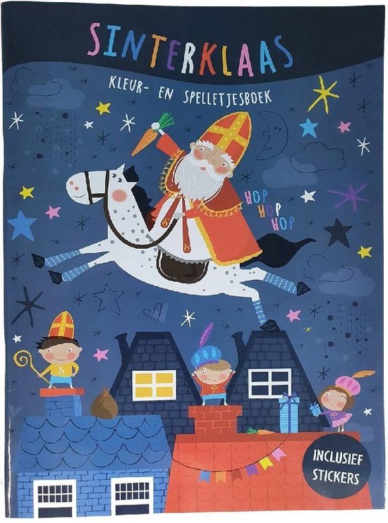 Toestemming Altijd gallon Sinterklaas Kleur- doe- en spelletjes boek - inclusief stickers | Games |  bol.com