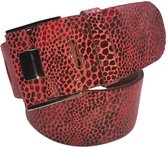 Slangen riem - Lagarto Sandia  Dames riem - Broekriem Dames - Dames riem -  Dames riemen - heren riem - heren riemen - riem - riemen - Designer riem - luxe