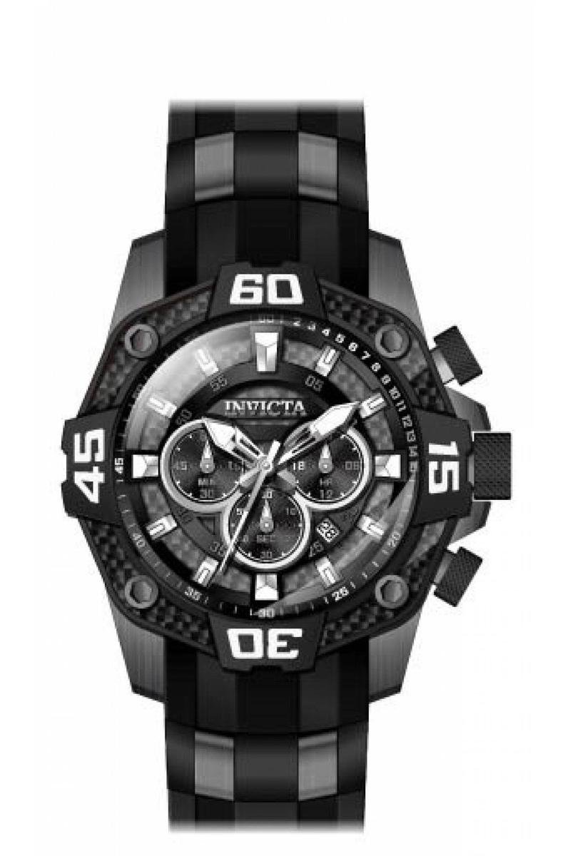 Invicta Pro Diver 33841 Heren Horloge - Waterdicht - Analoog - Quartz Uurwerk - Roestvrij Staal met grijze Wijzerplaat - 52mm
