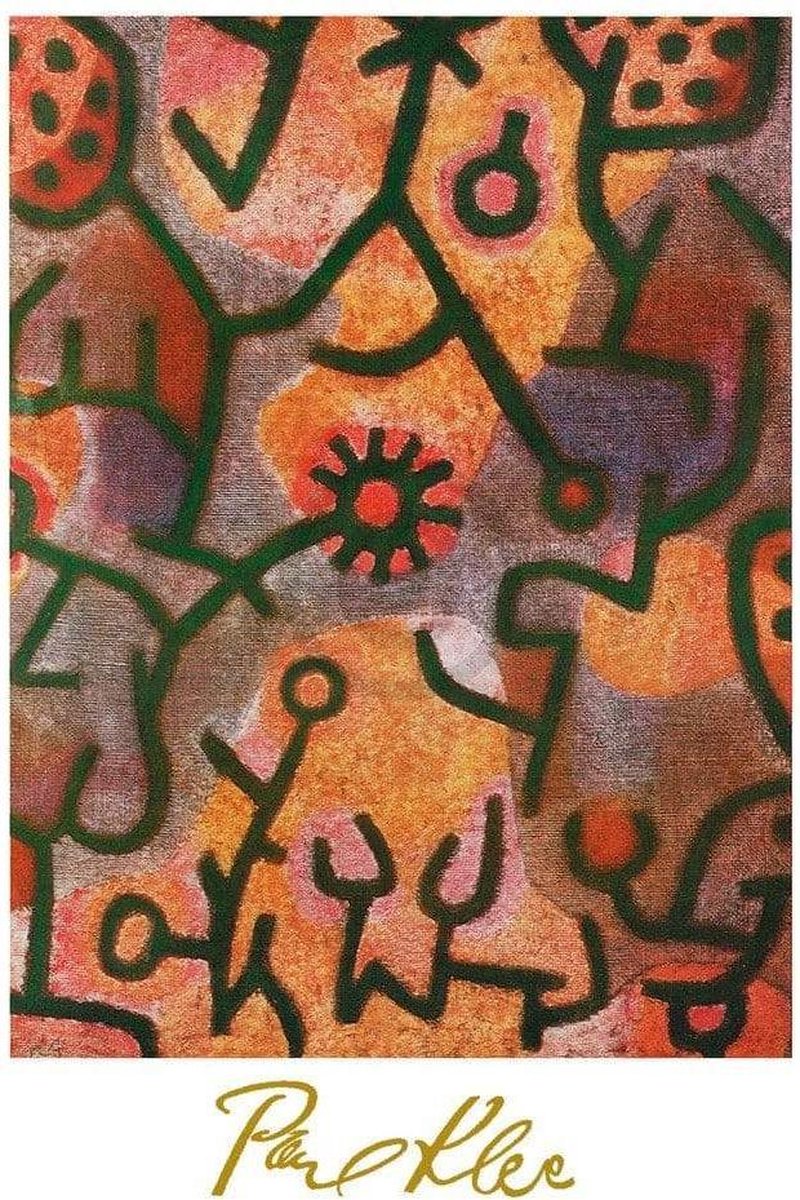 PGM Kunstdruk Paul Klee - Flora di Roccia 60x80cm Divers