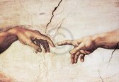 Michelangelo - Creazione di Adamo Kunstdruk 100x70cm