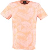 T-shirt Ronde Hals Print Oranje (1901020212 - 478 - Cantaloupe)
