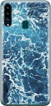 Samsung Galaxy A20s hoesje siliconen - Oceaan - Soft Case Telefoonhoesje - Natuur - Blauw