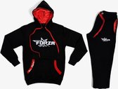 Forza Sportswear Jogging pak- 0/4 jaar - zipper - zwart / rood