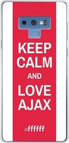 Samsung Galaxy Note 9 Hoesje Transparant TPU Case - AFC Ajax Keep Calm #ffffff