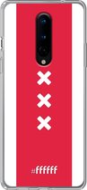 OnePlus 8 Hoesje Transparant TPU Case - AFC Ajax Amsterdam1 #ffffff