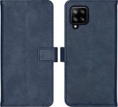 iMoshion Hoesje Geschikt voor Samsung Galaxy A42 Hoesje Met Pasjeshouder - iMoshion Luxe Bookcase - Donkerblauw