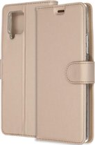 Accezz Hoesje Geschikt voor Samsung Galaxy A42 Hoesje Met Pasjeshouder - Accezz Wallet Softcase Bookcase - goud