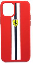 Ferrari Stripes Backcase Hoesje iPhone 11 Pro - Rood