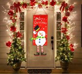 Kerstaccessoire - Repgoods - 115 x 45 cm - Kerst - Sneeuwpop - Kerstman - Kerstornament - Kerstdecoratie - Kerstdoek - Kerst deur - Kerst 2020