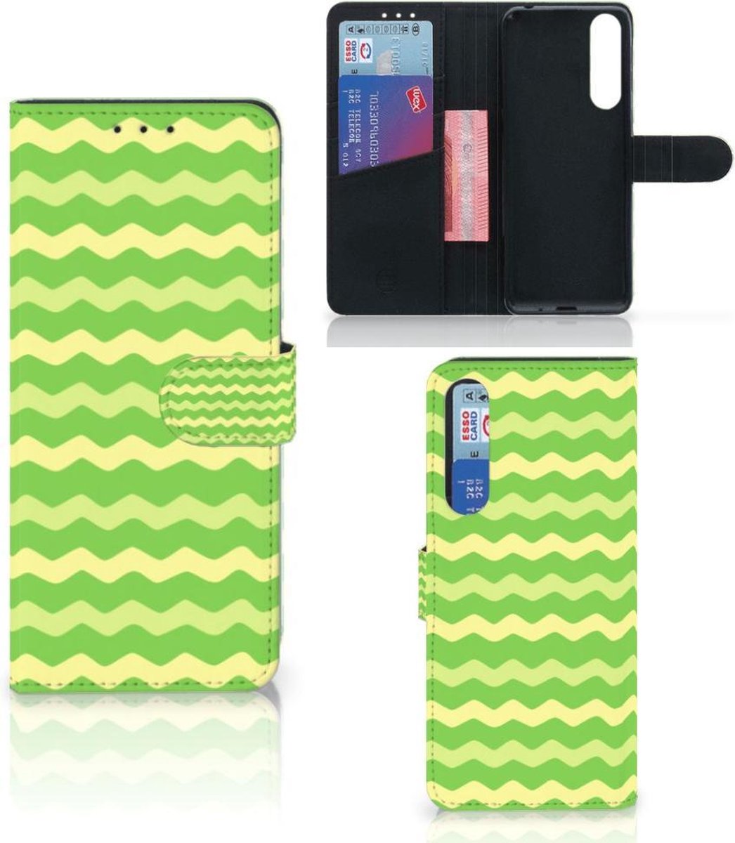 Sony Xperia 1 II Telefoon Hoesje Waves Green
