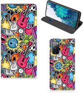 GSM Hoesje Geschikt voor Samsung Galaxy S20 FE Telefoonhoesje Portemonnee Punk Rock