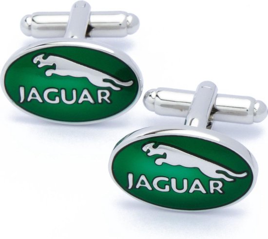 Manchetknopen - Automerk Jaguar Groen