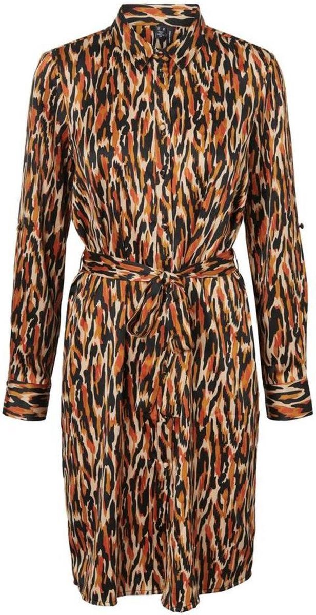 Vmchloe Ls Abk Shirt Dress Wvn Ga L 10240687 Black/chloe